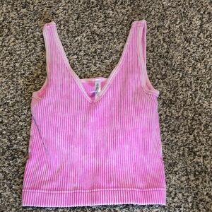Pink Striped Women's Top